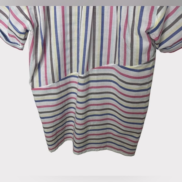 Lovers + Friends Striped Short Sleeve Button Down Camp Dress - XS - Picture 10 of 11